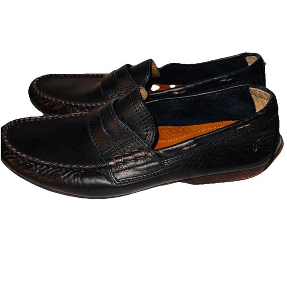 Frye Men’s Black Leather Lewis Penny Loafers 10.5 NWOB - Picture 4 of 7